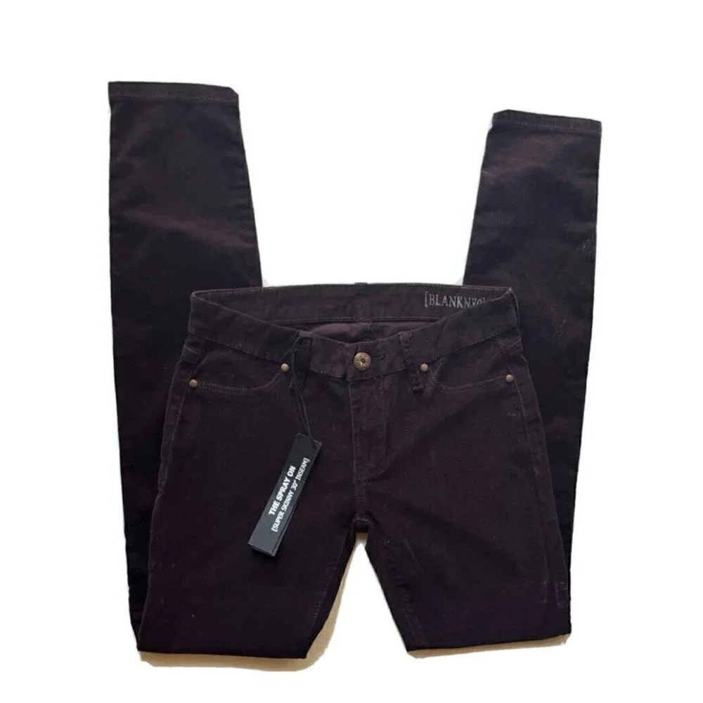 BLANKNYC Denim Womens Fine Wale Cord Spray on Skinny Jeans Size 26 $88 - Picture 9 of 9
